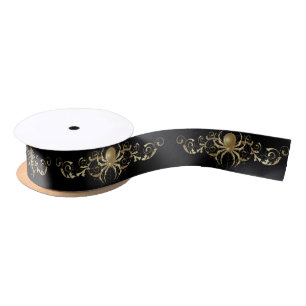 Golden Spider Design NOT Satin Ribbon