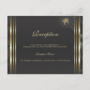Golden Spiders Reception Enclosure Card