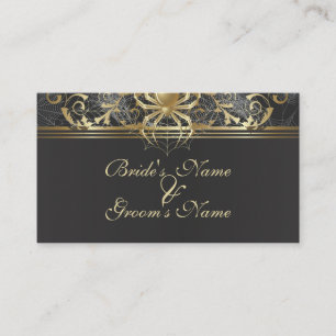 Golden Spiders Website Wedding Card