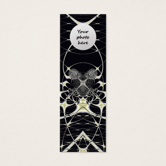 Golden Spiderweb Custom Bookmark (Front)