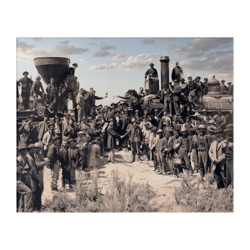 Golden Spike Railroad Ceremony 1869 Acrylic Print