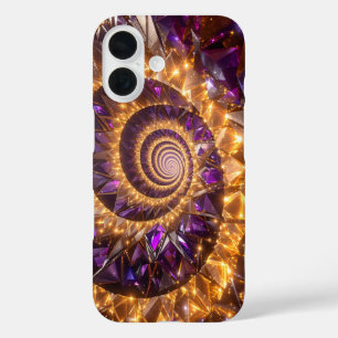 Golden Spiral Dreamscape iPhone 16 Case