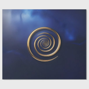 Golden Spiral Galaxy Wrapping Paper