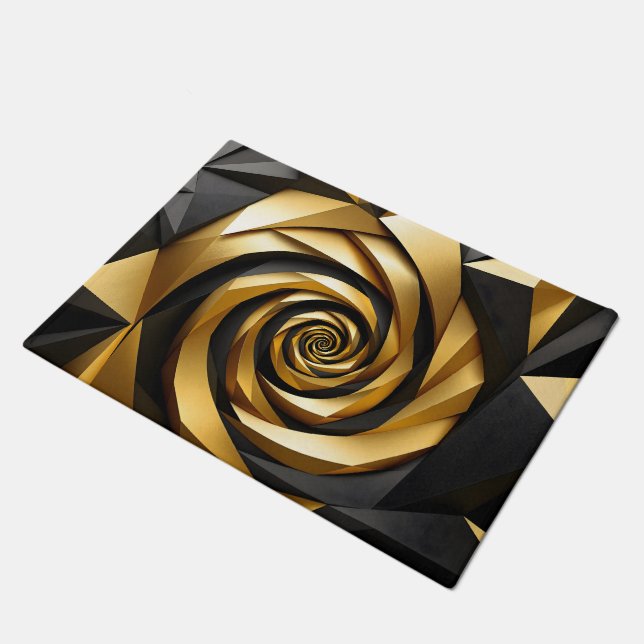 Golden Spiral Geometry Doormat (Angled)
