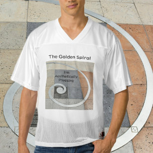 Golden Spiral I'm Aesthetically Pleasing Men's Football Jersey