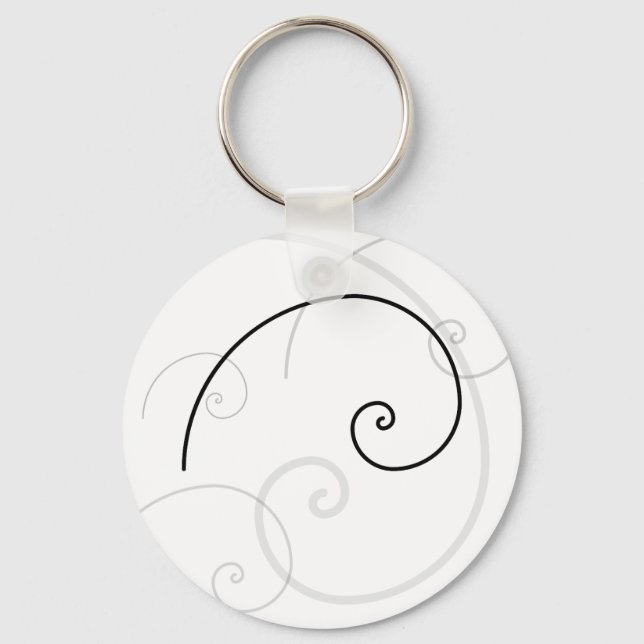 Golden Spiral Keychain (Front)