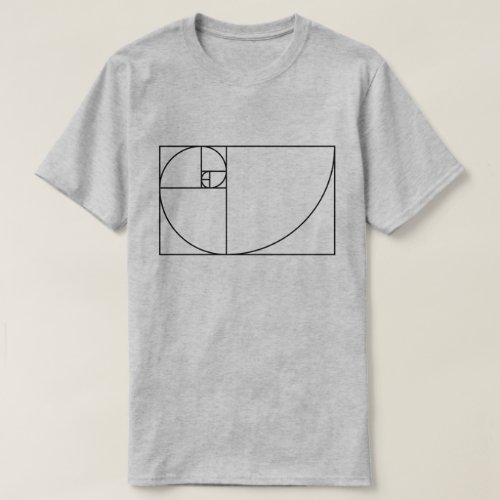 Golden Spiral Ratio T_shirt