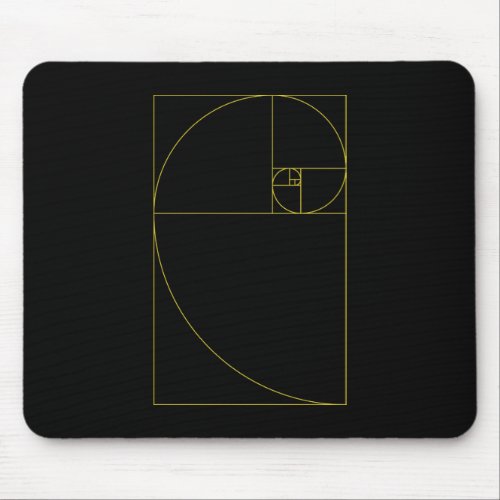 Golden Spiral Sacred Geometry Mouse Pad