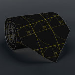Golden Spiral Sacred Geometry Neck Tie<br><div class="desc">In geometry,  a golden spiral is a logarithmic spiral whose growth factor is φ,  the golden ratio. That is,  a golden spiral gets wider (or further from its origin) by a factor of φ for every quarter turn it makes.

This design features the spiral in its glory</div>