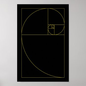 Golden Spiral Sacred Geometry Poster by spacecloud9 at Zazzle