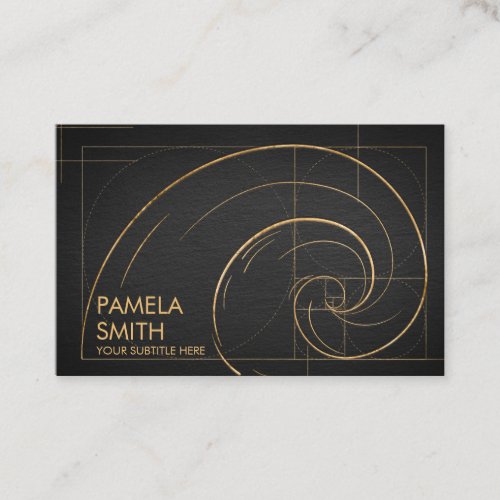 Golden Spiral Wave  Business Card