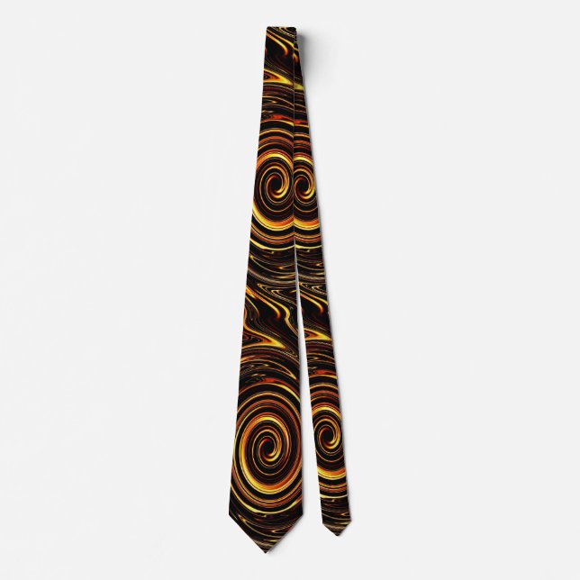 Golden Spirals - II Neck Tie (Front)