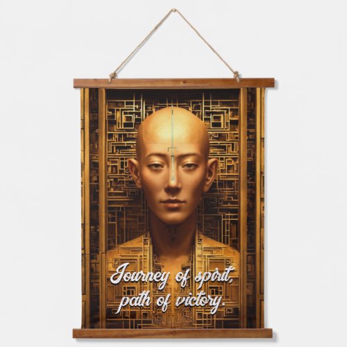 Golden Spirit Path of Victory Hanging Tapestry
