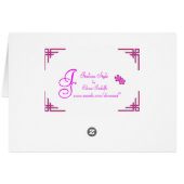 Golden Spring Card (Back Horizontal)