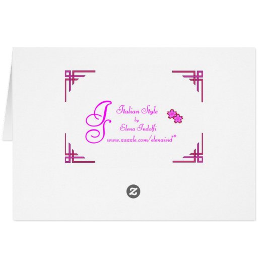 Golden Spring Card (Back Horizontal)