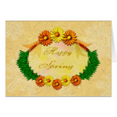 Golden Spring Card (Front Horizontal)