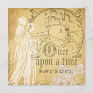 Golden Squared Once Upon a Time Invitation