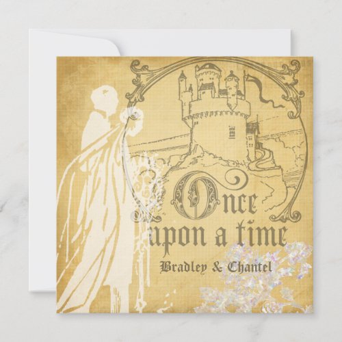 Golden Squared Once Upon a Time Invitation