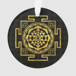 Golden Sri Yantra / Sri Chakra Ornament