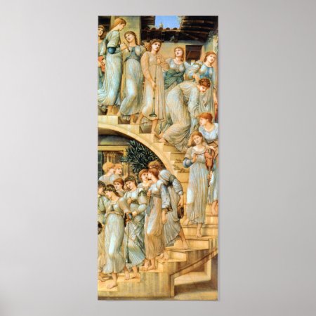 Golden Stairs By Edward Burne Print