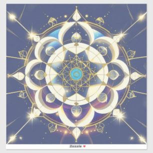 Golden Star Alignment – A Sacred Geometry Universe Sticker