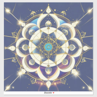 Golden Star Alignment – A Sacred Geometry Universe Sticker