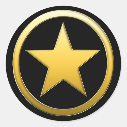 Golden Star Badge _ Stickers