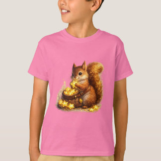 Golden Star Collector Squirrel T-Shirt | Abundance