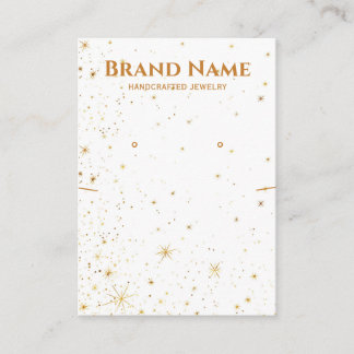Golden Star Galaxy Jewelry Display Business Card