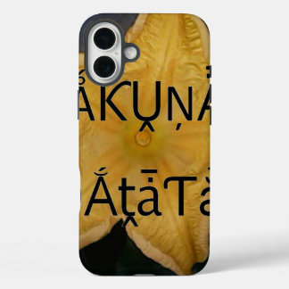 Golden Star Hakuna Matata Art Print iPhone 16 Plus Case