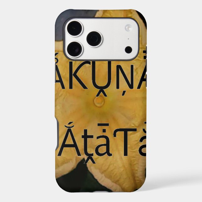 Golden Star Hakuna Matata Art Print Case-Mate iPhone Case (Back)