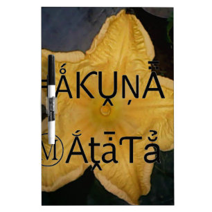 Golden Star Hakuna Matata Art Print Dry-Erase Board