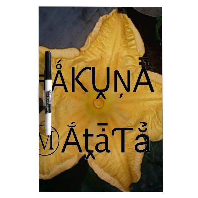 Golden Star Hakuna Matata Art Print Dry-Erase Board (Front)