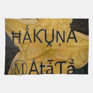 Golden Star Hakuna Matata Art Print Towel