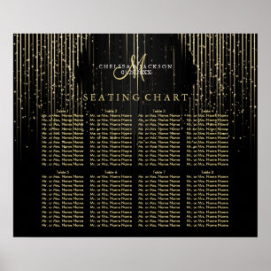 Golden Star Lights and Black - Seating Chart