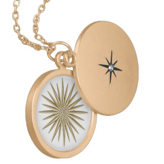 Golden Star Locket Necklace