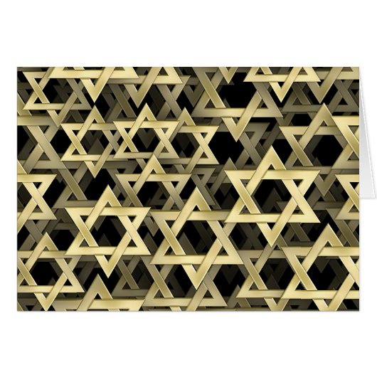Golden Star Of David (Front Horizontal)