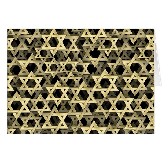 Golden Star Of David (Front Horizontal)