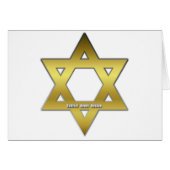 Golden Star of David (Front Horizontal)