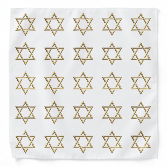 Golden Star of David Bandana (Front)