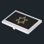 Golden Star of David Business Card Case<br><div class="desc">Golden Star of David

Feel free to add your own words and/or pictures to this item via Zazzle's great customization tools.  This design also available on dozens of other products. Thanks for stopping by! God bless!</div>