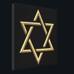 Golden Star of David Canvas Print<br><div class="desc">Golden Star of David

Feel free to add your own words and/or pictures to this item via Zazzle's great customization tools.  This design also available on dozens of other products. Thanks for stopping by! God bless!</div>