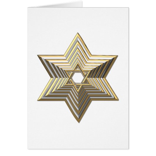 Golden Star of David Cards (Front)