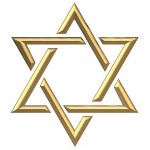 Golden Star of David Cutout