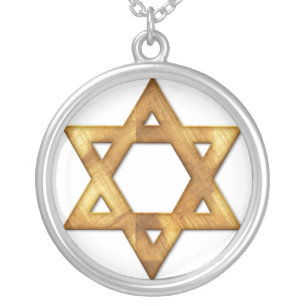Golden Star of David Necklace Design