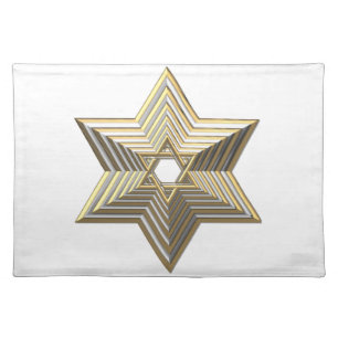 Golden Star of David Placemat