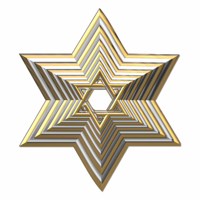 Golden Star of David Statuette (Front)