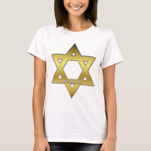 Golden Star of David T-Shirt Golden Star of David T_Shirt