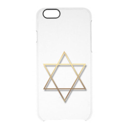 Golden Star of David with shadow Iphone case 1