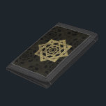 Golden Star of Lakshmi - Ashthalakshmi Tri-fold Wallet<br><div class="desc">Golden Star of Lakshmi - Ashthalakshmi</div>